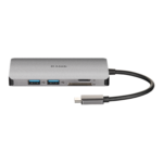 D-Link 8-in-1 USB-C Hub with HDMI/Ethernet/Card Reader/Power Delivery - Image 2