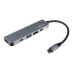 Fixed 5-port USB-C HUB Mini for laptops and tablets