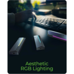 Raidsonic Icy Box M.2 SATA/NVMe SSD Enclosure with USB 3.2 Gen 2 Type-C and RGB light Warranty IB-1826MCL-CU31 month(s) - Image 3