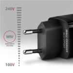 AXAGON GaN wallcharger 3x port (USB-A + 2x USB-C), 65W ACU-DPQ65 - Image 3