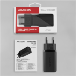 AXAGON GaN wallcharger 3x port (USB-A + 2x USB-C), 65W ACU-DPQ65 - Image 8