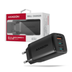 AXAGON GaN wallcharger 3x port (USB-A + 2x USB-C), 65W ACU-DPQ65 - Image 10