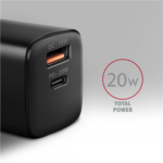AXAGON Wallcharger 2x port (USB-A + USB-C), 20W ACU-PQ20 - Image 2