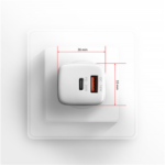 AXAGON Wallcharger 2x port (USB-A + USB-C), 20W ACU-PQ20W - Image 8