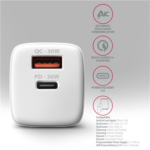 AXAGON Wall Charger 2x port (USB-A+USB-C), 30W ACU-PQ30W - Image 5