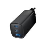 Cablexpert 3-port 65 W GaN USB PowerDelivery fast charger TA-UC-PDQC65-01-BK - Image 3
