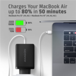 AXAGON GaN wallcharger, 3x port (USB-A + 2x USB-C), PD3.0/PPS/QC4+/SFC2.0/AFC/SCP/FCP/Apple, 100W ACU-DPQ100 - Image 7