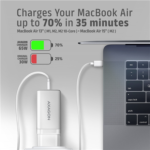 AXAGON GaN wallcharger 3x port (USB-A + 2x USB-C), PD3.0/PPS/QC4+/SFC2.0/AFC/SCP/FCP/Apple, 65W ACU-DPQ65W - Image 8
