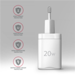 AXAGON Wallcharger 1x port USB-C, PD3.0 / PPS /QC4+/AFC/FCP/Apple, 20W ACU-PD20W - Image 5