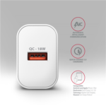 AXAGON Wallcharger 1x port USB-A, QC3.0/AFC/FCP/Apple, 18W ACU-QC18W - Image 4