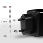 AXAGON Dual wallcharger 240V/2x USB port QC3.0/AFC/FCP and 5V-1.2A, 24W ACU-QS24 - Image 3