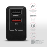 AXAGON Dual wallcharger 240V/2x USB port QC3.0/AFC/FCP and 5V-1.2A, 24W ACU-QS24 - Image 4