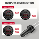 AXAGON Car charger 48W, USB-A + USB-C, PD3.0/PPS/QC4+/SFC PWC-PQ48 - Image 7