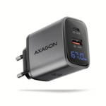 AXAGON Wall charger 67W, USB-A + USB-C, PD3.0/PPS/QC4+/SF ACU-PQ67D