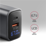 AXAGON Wall charger 67W, USB-A + USB-C, PD3.0/PPS/QC4+/SF ACU-PQ67D - Image 2