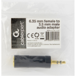 Cablexpert 6.35 mm female to 3.5 mm male audio adapter A-6.35F-3.5M - Image 2