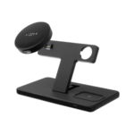 Fixed MagPowerstation 3-in-1 wireless charging stand with MagSafe mount support