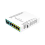 Mikrotik Wired Ethernet Router RB960PGS, hEX PoE, CPU 800MHz, 128MB RAM, 16MB, 1xSFP, 5xGigabit LAN, 1xUSB, Power Output On ports 2-5, Ourput: 1A max per port; 2A max total, RouterOS L4 hEX PoE Router